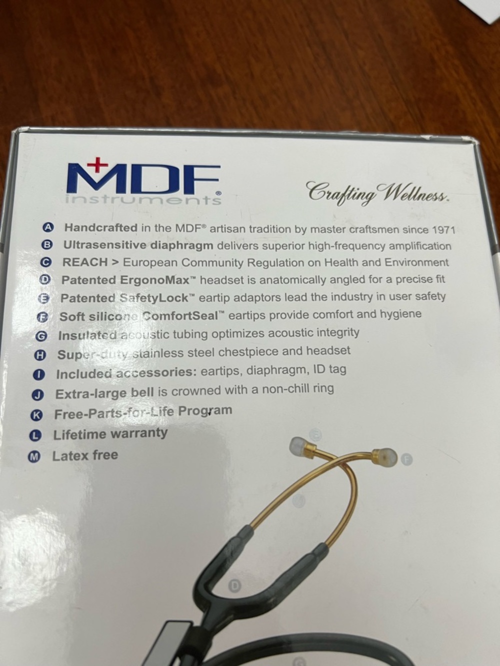 MDF Black Out MD One Stainless Steel Stethoscope Adult All Black - Picture 13 of 16